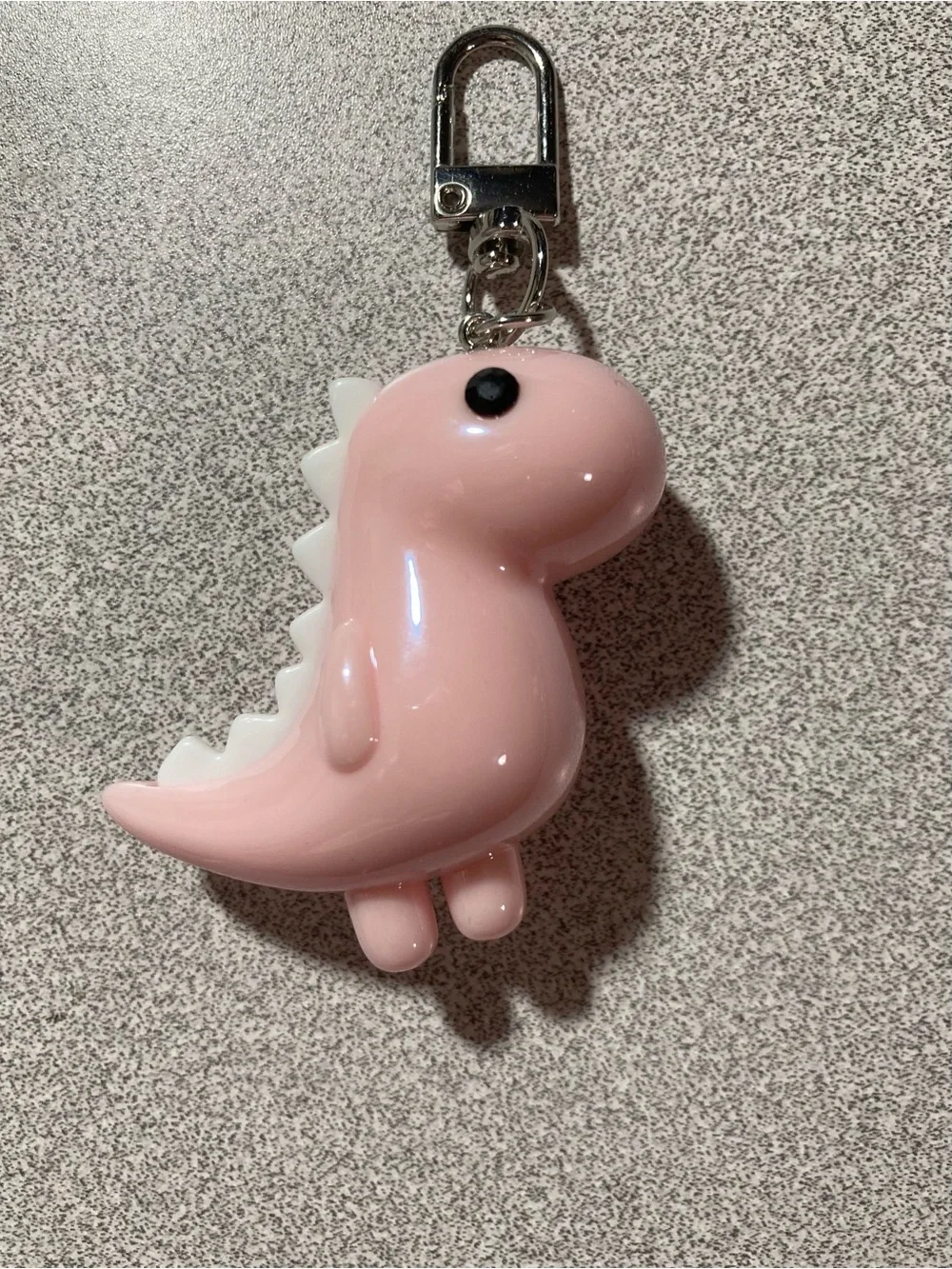 Pink Cartoon Dinosaur Bag Charm/Keychain NWOT